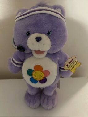 Vintage 2004 Fit n Fun Harmony Care Bears  Workout Bear ~ WORKS